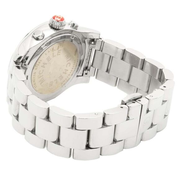 Authentic Michele MW Sport Silver Chronograph Swiss Quartz Watch - Works - Picture 4 of 16